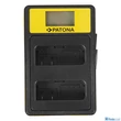 Patona SMART DUPLA LCD USB AKKUMULÁTOR TÖLTŐ NIKON EN-EL14 ENEL14 D3100 D3200 D5100 D5200 D5300 P7000 P7700 P7800