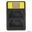 Patona SMART DUPLA LCD USB AKKUMULÁTOR TÖLTŐ NIKON EN-EL15 ENEL15 D600 D610 D7000 D7100 D800 D8000 D800E D810 Z6 Z7