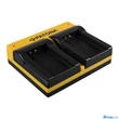 Patona DUPLA AKKUMULÁTOR TÖLTŐ NIKON EN-EL20 1 J1 J-1 V3 V-3 MICRO-USB KÁBELLEL