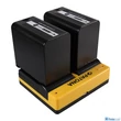 Patona DUPLA AKKUMULÁTOR TÖLTŐ PANASONIC VW-VBD26 VBD58 VBD78 AGAC8EJ AG-AC8EJ AJHPX270 MICRO-USB KÁBELLEL