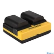 Patona DUPLA AKKUMULÁTOR TÖLTŐ SAMSUNG BP1900 NX1 NX-1 MICRO-USB KÁBELLEL MICRO-USB KÁBELLEL