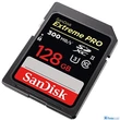 SanDisk 128GB Extreme Pro  SDXC™ memóriakártya (300 MB/s olvasás) 8K, UHS-II
