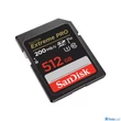 SanDisk 512GB Extreme PRO SDXC™ memóriakártya (200/140MB/s) UHS-I, Class 10, U3