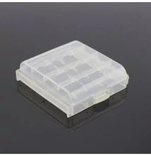 4 DB AA/AAA ELEM TARTÓ/TÁROLÓ TOK/DOBOZ ÁTLÁTSZÓ