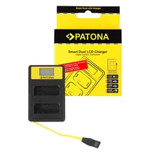 Patona SMART DUPLA LCD USB AKKUMULÁTOR TÖLTŐ NIKON EN-EL14 ENEL14 D3100 D3200 D5100 D5200 D5300 P7000 P7700 P7800