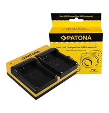 Patona DUPLA AKKUMULÁTOR TÖLTŐ CANON NB-4L DIGITAL IXUS I ZOOM I ZOOM  I7  I7 800 IS 850 IS MICRO-USB KÁBELLEL