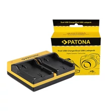 Patona DUPLA AKKUMULÁTOR TÖLTŐ CANON BP-511 EOS 650 10D 20D 20DA 300D 300D 40D CMV500 D30 MICRO-USB KÁBELLEL