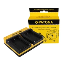 Patona DUPLA AKKUMULÁTOR TÖLTŐ SONY NP-FS11 DCR-PC DCRPC1 DCR-PC1 DCRPC2 DCR-PC2 DCRPC3 MICRO-USB KÁBELLEL