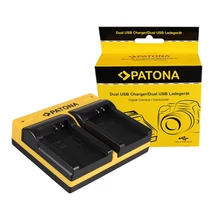 Patona DUPLA AKKUMULÁTOR TÖLTŐ EN-EL12 COOLPIX AW100 AW110 P300 P310 P330 S1000PJMICRO-USB KÁBELLEL