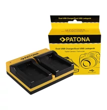 Patona DUPLA AKKUMULÁTOR TÖLTŐ CANON SAMSUNG BP-70A EOS C300 C300 PL SAMSUNG BP-70A HA HA H1S  MICRO-USB KÁBELLEL