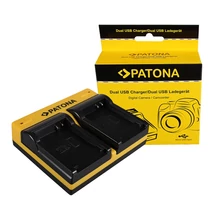 Patona DUPLA AKKUMULÁTOR TÖLTŐ CANON NB-8L POWERSHOT A2200 A3000 IS A3000IS A3100 IS A3100IS MICRO-USB KÁBELLEL