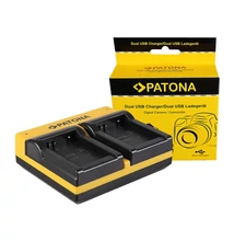 Patona DUPLA AKKUMULÁTOR TÖLTŐ SAMSUNG BP-1030 NX NX200 NX-200 NX300 NX-300 MICRO-USB KÁBELLEL