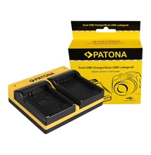 Patona DUPLA AKKUMULÁTOR TÖLTŐ SAMSUNG BP88B MV900 MV900F MICRO-USB KÁBELLEL