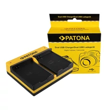 Patona DUPLA AKKUMULÁTOR TÖLTŐ SAMSUNG EB-F1A2GBU I519 I569 I579 I8150 I8150 W I9050 I9100 MICRO-USB KÁBELLEL