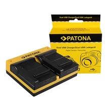 Patona DUPLA AKKUMULÁTOR TÖLTŐ SAMSUNG B740E GALAXY NX MINI NXF1 S4 ZOOM S4 ZOOM LTE SMC101 MICRO-USB KÁBELLEL