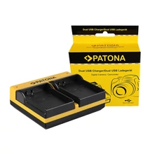 Patona DUPLA AKKUMULÁTOR TÖLTŐ SAMSUNG BP1900 NX1 NX-1 MICRO-USB KÁBELLEL MICRO-USB KÁBELLEL