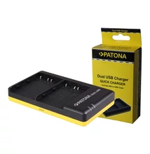 Patona DUPLA - GYORS AKKUMULÁTOR TÖLTŐ NIKON EN-EL3E EN-EL3E MICRO-USB kábel