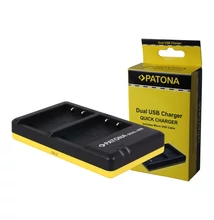 Patona DUPLA - GYORS AKKUMULÁTOR TÖLTŐ PANASONIC DMW-BLC12 E MICRO-USB kábel