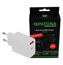 PATONA Premium PD18W USB-C // USB-A töltő (PD3.0)