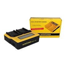 Patona DUPLA LCD USB AKKUMULÁTOR TÖLTŐ PANASONIC DU14 VBG130K 260K VBG6