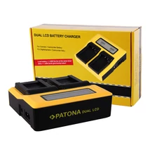 Patona DUPLA LCD USB AKKUMULÁTOR TÖLTŐ PANASONIC VBN130 VBN130E VBN260 VBN390