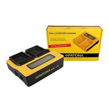 Patona DUPLA LCD USB AKKUMULÁTOR TÖLTŐ CANON NB12L NB13L LEGRIA MINI X NB12L NB13L POWERSHOT G1 X MARK