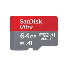 SanDisk 64GB microSDXC™ Mobile Ultra™ memóriakártya, + adapter, (140MB/s) class 10, A1 + Android APP 