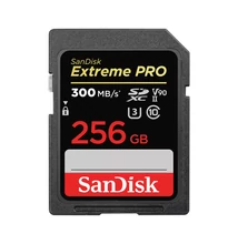 SanDisk 256 GB Extreme Pro  SDXC™ memóriakártya (300/300MB/s), 8K, V90, UHS-II