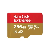 SanDisk 256GB microSDXC™ Mobile Extreme™ memóriakártya + adapter, (190/130MB/s), UHS-I, A2, C10, V30 + Rescue Pro Deluxe