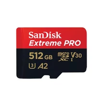 SanDisk 512GB microSDXC™ Mobile Extreme™ memóriakártya + adapter, (190/130MB/s), UHS-I, A2, C10 + Rescue Pro Deluxe