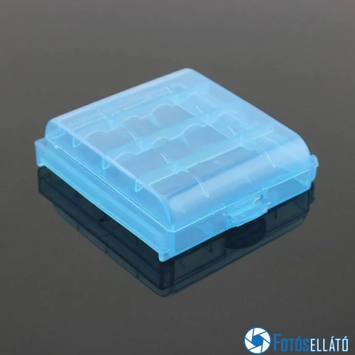 4 DB AA/AAA ELEM TARTÓ/TÁROLÓ TOK/DOBOZ KÉK