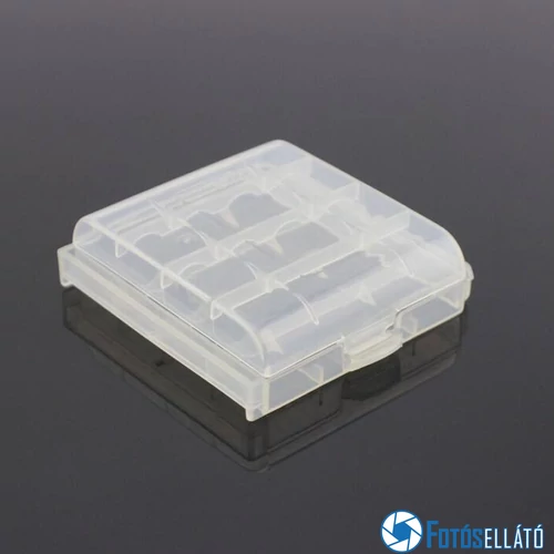 4 DB AA/AAA ELEM TARTÓ/TÁROLÓ TOK/DOBOZ ÁTLÁTSZÓ