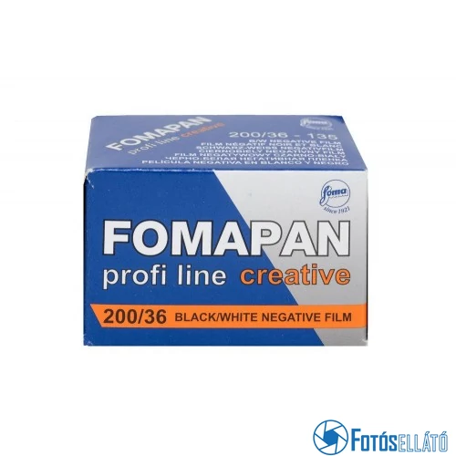 Foma Fomapan 200 120 Fekete-Fehér Negatív Rollfilm
