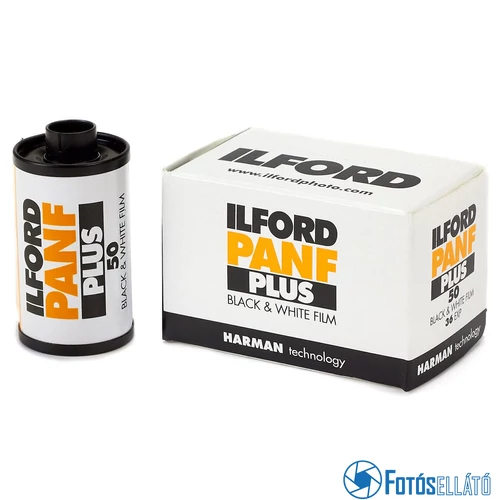 Ilford PAN F Plus 135-36,  fekete-fehér negatív film, 135 (35 mm), ISO 50, 36 kocka