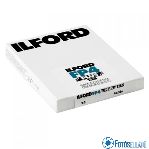 Ilford FP4 plus 125 4x5' fekete-fehér síkfilm 25 lap/csomag