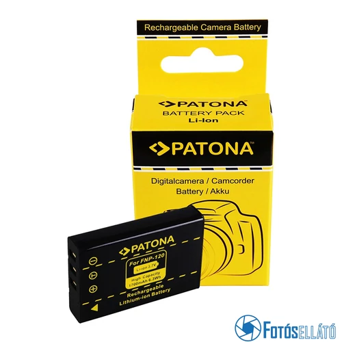 Patona AKKUMULÁTOR NP-120 NP120 F. FUJI F10 F11 FINEPIX603 DB-43 D-LI7