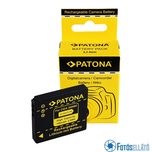 Patona AKKUMULÁTOR PANASONIC DMC-FX30 FX-30 CGA-S008E DMW-BCE10E