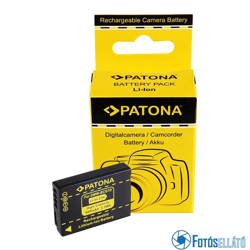 Patona AKKUMULÁTOR PANASONIC LUMIX DMC-TZ6 TZ7 ZS1 ZS3 DMW-BCG10E