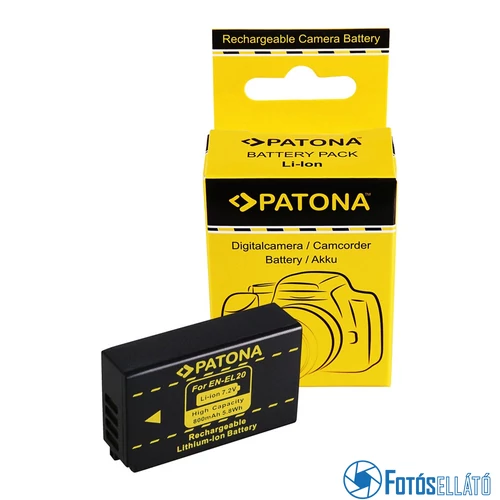 Patona AKKUMULÁTOR NIKON 1J1 EN-EL20 1 J-1 J1 AKKUMULÁTORRAL ACCU NIKON ENEL20