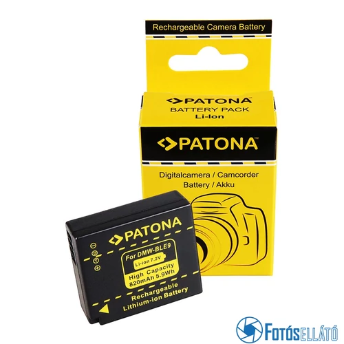 Patona AKKUMULÁTOR PANASONIC DMC GF3T GF3W GF3 GF3X S6 S6K BLE9 BLE9PP