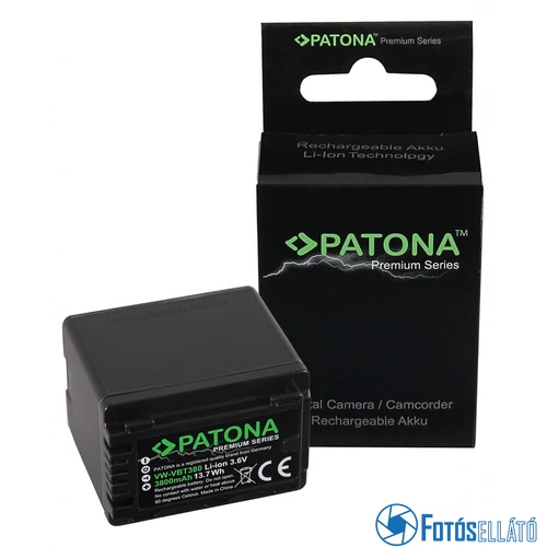 Patona PRÉMIUM AKKUMULÁTOR PANASONIC VW-VBT380 HC-V750EB W580 V550EB