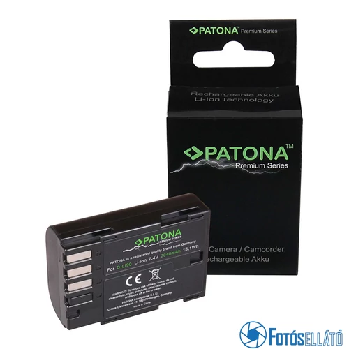 Patona PRÉMIUM AKKUMULÁTOR PENTAX D-LI90 K01 K5 II IIS K645D K7