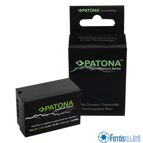 Patona PRÉMIUM AKKUMULÁTOR FUJI NP-T125 NPT-125 GFX-50S GFX50S GFX-100 GFX100 FUJIFILM