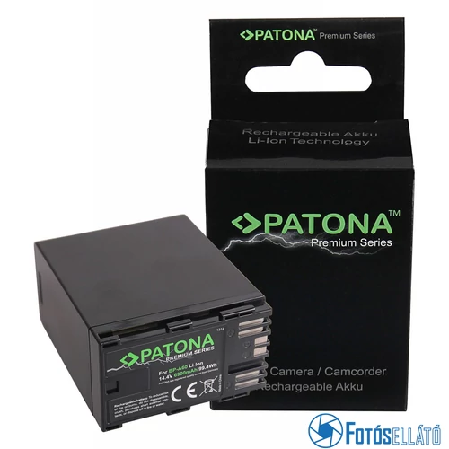 Patona PRÉMIUM AKKUMULÁTOR CANON BP-A60 EOS C200 C200B C200 PL C300 MARK II XF705 CA-CP200L 6900MAH