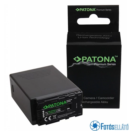 Patona PRÉMIUM AKKUMULÁTOR PANASONIC VW-VGB6 HDC-HS700 NV-GS320 NV-GS330 PV-GS500 SDR-H18 SDR-H200 VDR-D220 WITH USB OUTPUT