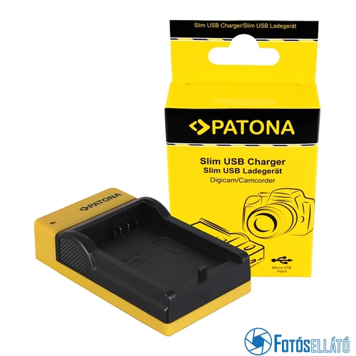 Patona SLIM MICRO-USB AKKUMULÁTOR TÖLTŐ CANON LP-E5, EOS 1000D, 450D, 500D