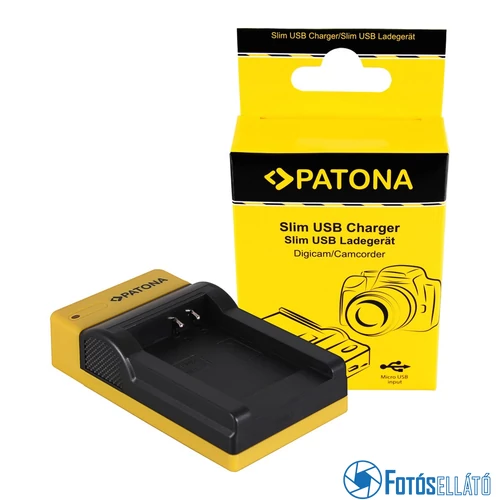 Patona SLIM MICRO-USB AKKUMULÁTOR TÖLTŐ NIKON EN-EL12, COOLPIX AW100, AW1100, S6300, S8000, S9500