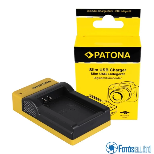 Patona SLIM MICRO-USB AKKUMULÁTOR TÖLTŐ CANON LP-E12 EOS M