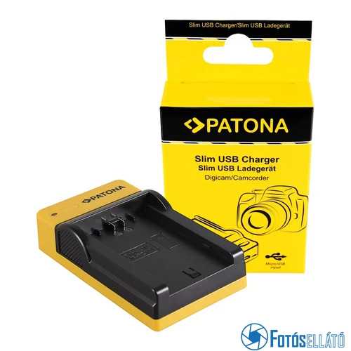 Patona SLIM MICRO-USB AKKUMULÁTOR TÖLTŐ SONY NP-FZ100 A7 III A7M3 ALPHA 7 III A7 R III A7RM3 ALPHA 7 R III A9 ALPHA 9 FZ100