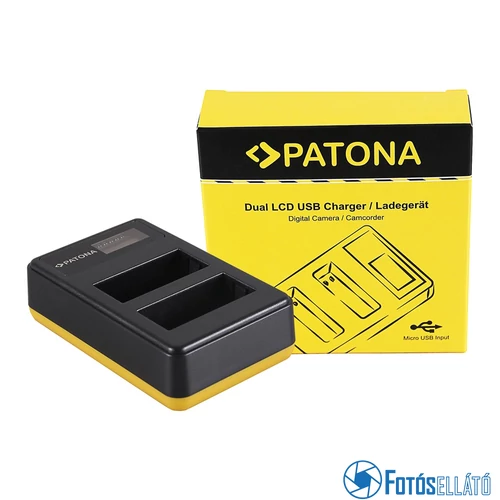Patona DUPLA LCD USB AKKUMULÁTOR TÖLTŐ FUJIFILM FUJI NP-W126 FINEPIX HS30 EXR HS30EXR HS-30EXR HS33